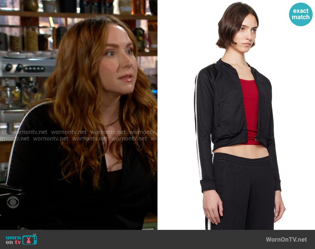 Re/Done Sunland Jacket worn by Mariah Copeland (Camryn Grimes) on The Young and the Restless