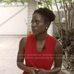 Priscilla Thompson’s re laylered v-neck dress on Today