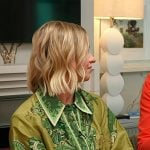 Annie O’Grady’s green print shirtdress on Today