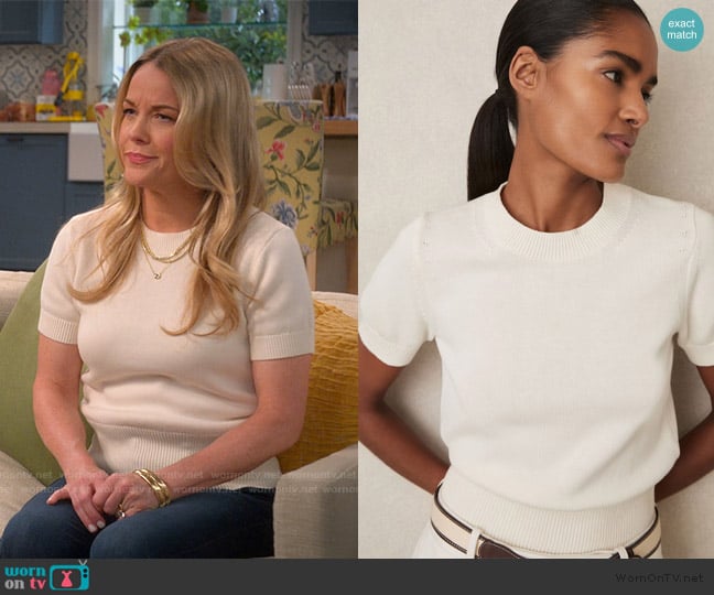 Reiss Anita Knit Crewneck Top worn by Becca (Andrea Anders) on Leanne