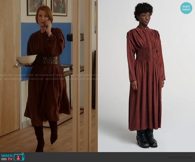 Renata Brenha Entre Rios Dress worn by Miranda Hobbs (Cynthia Nixon) on And Just Like That