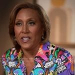 Robin’s multicolor print shirt on Good Morning America