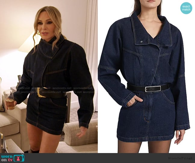 Ronny Kobo Maddix Denim Mini Dress worn by Tamra Judge on The Real Housewives of Orange County