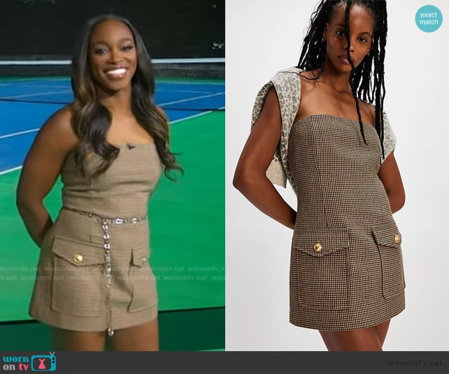Ronny Kobo Ronny Kobo Taren Dress worn by Sloane Stephens on Good Morning America