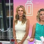 Sarah Eggenberger’s textured peplum top and skirt on Today