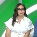 Ssvannah’s whtie buckle waist shirt on Today