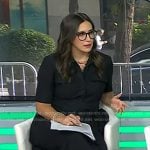 Savannah’s black flap pocket shirtdress on Today