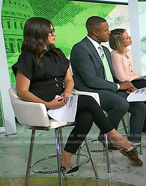 Savannah’s studded snake pumps on Today