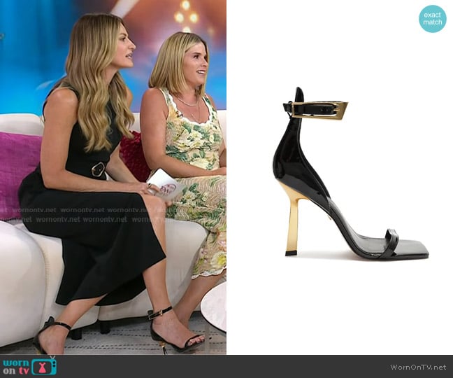 Schutz Ciara High Stiletto Sandals worn by Erin Andrews on Today