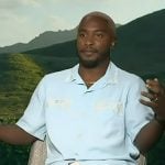 Scott’s blue embroidered shirt on Access Hollywood