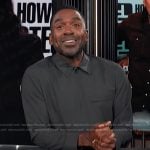 Justin’s black shirt on E! News