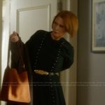 Miranda's green studded dress on And Just Like That