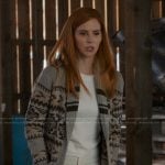 Katherine’s gray fairisle cardigan on My Life with the Walter Boys