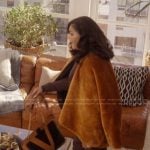 Seema’s leather tote bag on And Just Like That