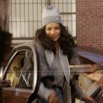 Seema’s gray checkered beanie on And Just Like That