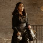 Seema’s black leather boots on And Just Like That