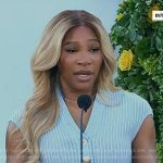 Serena William’s blue ribbed dress on Today