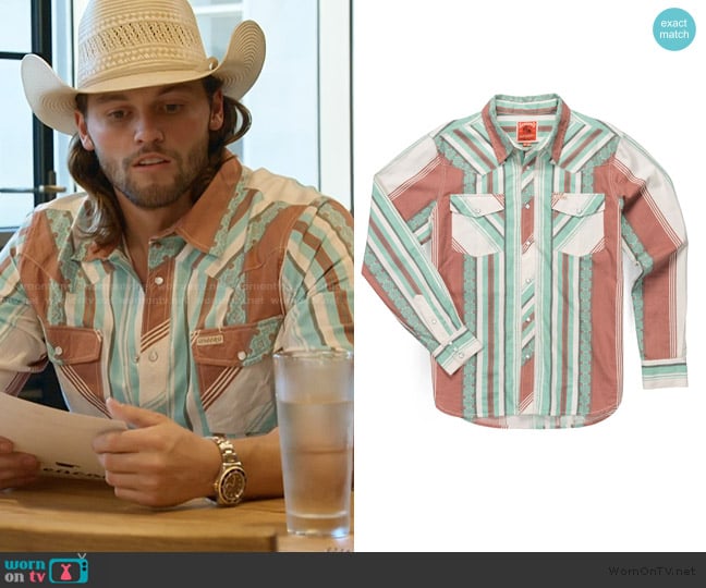 Jesse’s striped western shirt on The McBee Dynasty