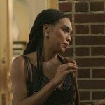 Anika’s black embellished mini dress on The Summer I Turned Pretty