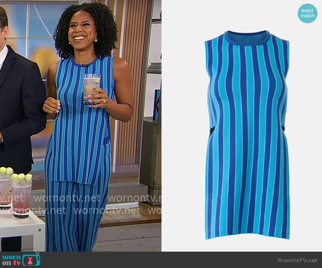 Simon Miller x RTR Canoga Knit Top worn by Adriana Diaz on CBS Mornings