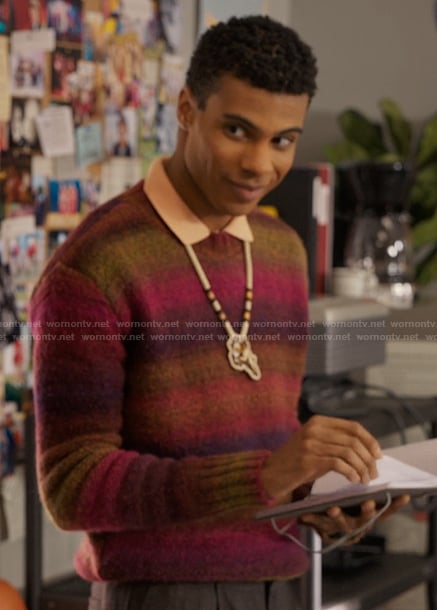 Skylar’s ombre knit sweater on My Life with the Walter Boys