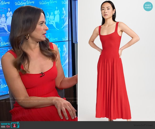 Staud Ellison Dress worn by Katie Lowes on E! News