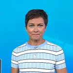 Stephanie’s blue stripe tee on Today
