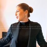 Stephanie’s black lace coat on The Real Housewives of Miami