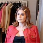 Stephanie’s red leather jacket on The Real Housewives of Miami