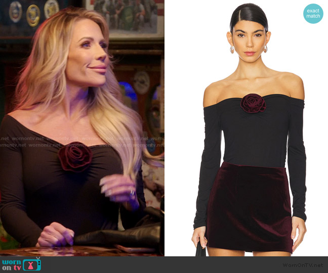 Steve Madden Rosetta Top worn by Jennifer Pedranti on The Real Housewives of Orange County