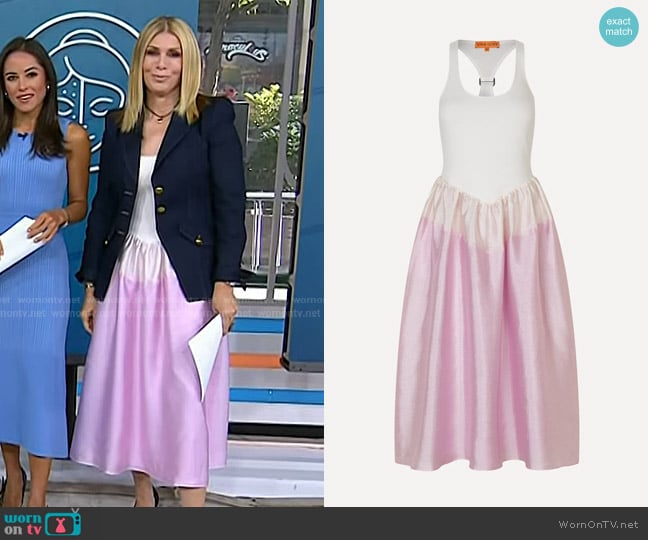 Stine Goya Tank Hybrid Long Dress in Pastel Pink worn by Jill Martin on Today