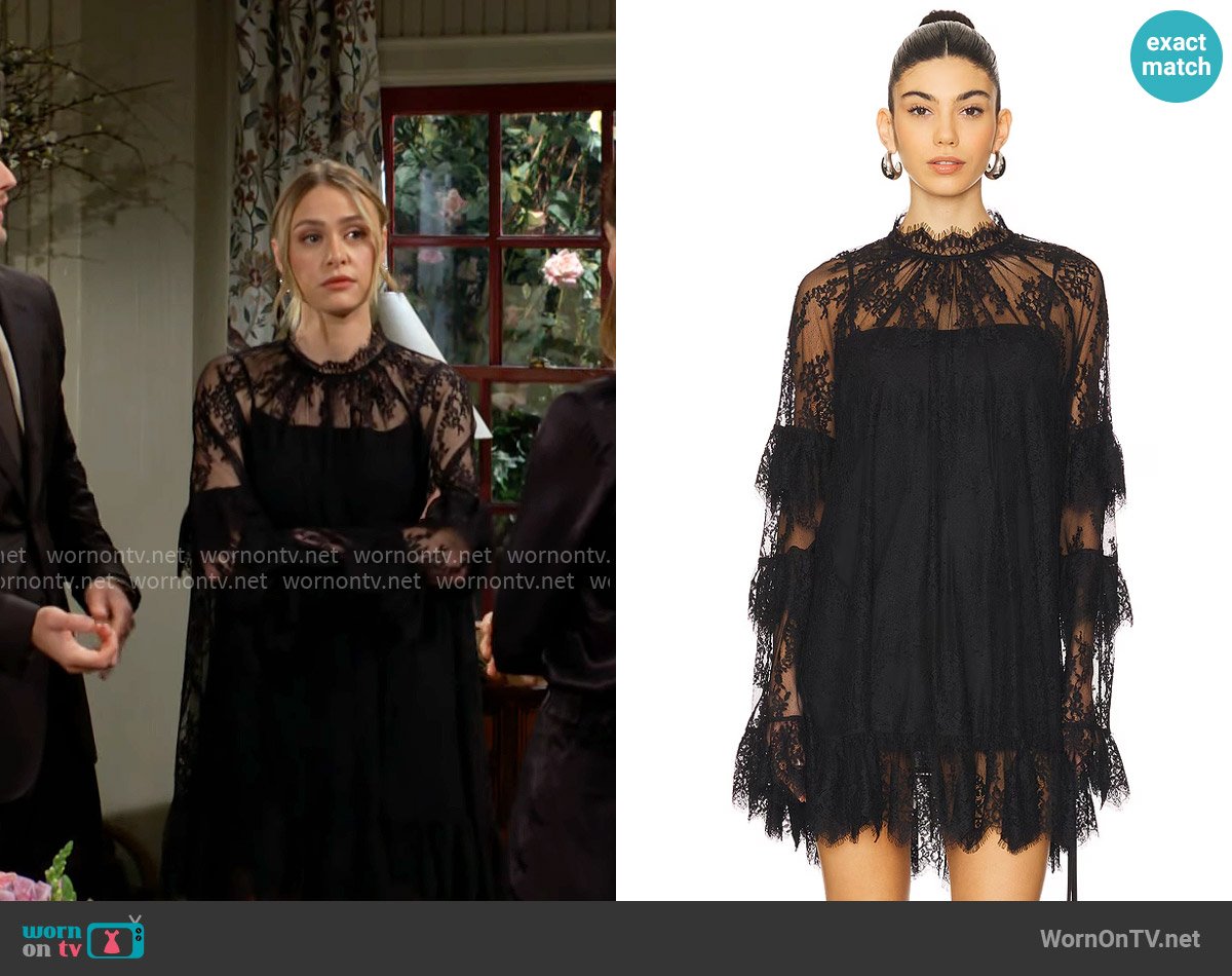 Stone Cold Fox Mia Mini Dress worn by Claire Grace (Hayley Erin) on The Young and the Restless