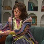 Susan’s striped knit long cardigan on Days of our Lives
