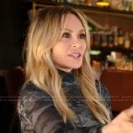 Tamra’s printed mesh top on The Real Housewives of Orange County