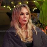 Tamra’s gray quilted jacket on The Real Housewives of Orange County