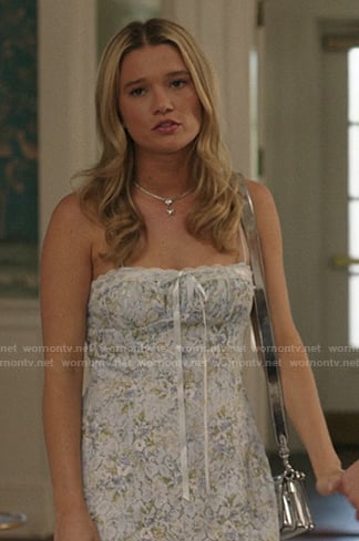 Taylor's floral lace mini dress on The Summer I Turned Pretty