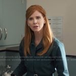 Katherine’s teal belted jumpsuit on My Life with the Walter Boys