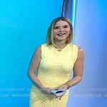 Jenna’s yellow textured smocked dress on Today