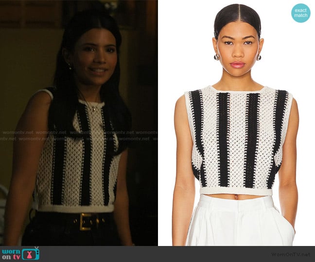 The Femm Millie Top worn by Jackie Howard (Nikki Rodriguez) on My Life with the Walter Boys