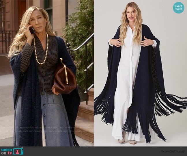 The Origin of All Ruana Victoria Shawl worn by Carrie Bradshaw (Sarah Jessica Parker) on And Just Like That