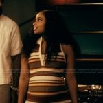 Tiffany’s striped mini dress on The Chi