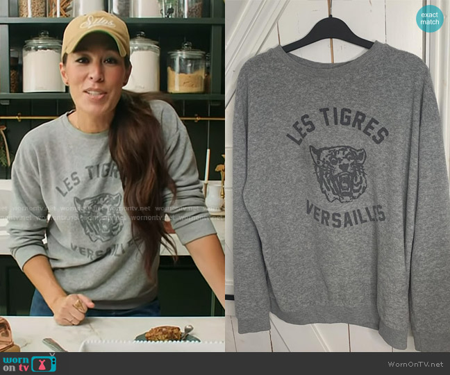 Topshop Les Tigres Crew Sweatshirt worn by Joanna Gaines on Today