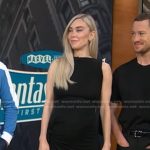 Vanessa Kirby’s black asymmetric dress on Good Morning America