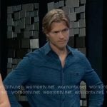 Vaughn’s blue button down shirt on General Hospital