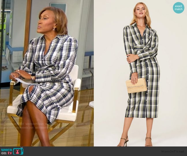 Veronica Beard Copelyn Dress worn by Robin Roberts on Good Morning America