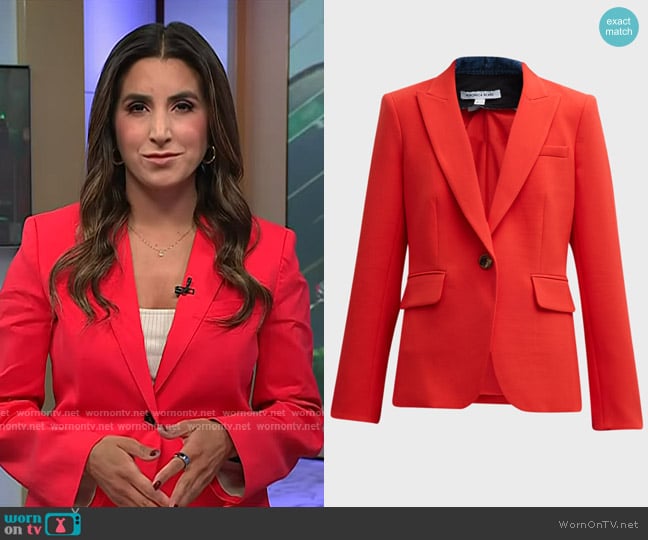 Veronica Beard Cut-Away Dickey Jacket worn by Camila Bernal on Today
