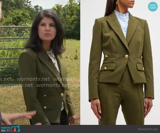 Veronica Beard Roya Dickey Jacket worn by Natalie Brand on CBS Mornings