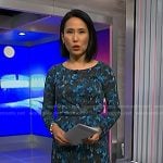 Vicky’s blue floral print dress on NBC News Daily