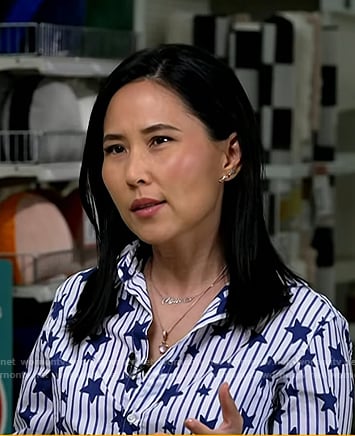 Vicky’s stripe star print shirt on Today