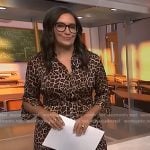 Savannah’s leopard print dress on NBC News Daily